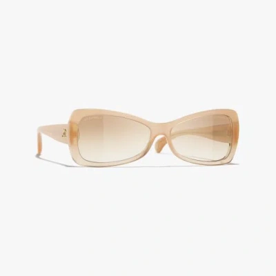 Chanel Butterfly Sunglasses In Neutral