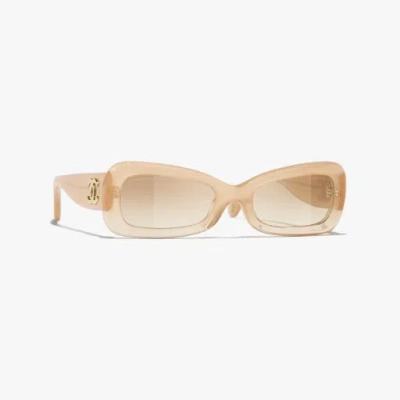 Chanel Butterfly Sunglasses In Neutral