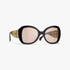 Chanel Butterfly Sunglasses In Black 