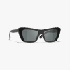 Chanel Butterfly Sunglasses In Black 