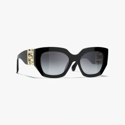 Chanel Butterfly Sunglasses In Black