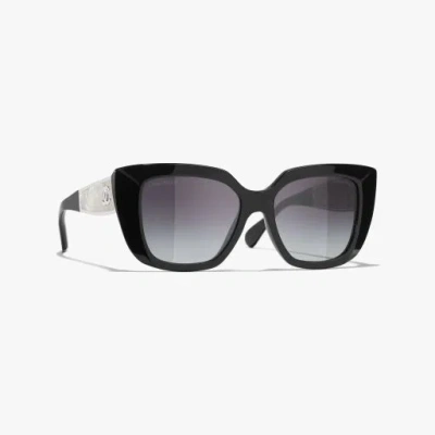 Chanel Butterfly Sunglasses In Black