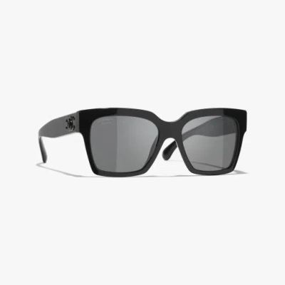 Chanel Butterfly Sunglasses In Black