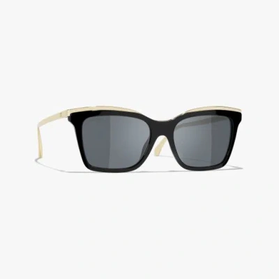 Chanel Butterfly Sunglasses In Black