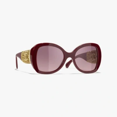 Chanel Butterfly Sunglasses In Brown