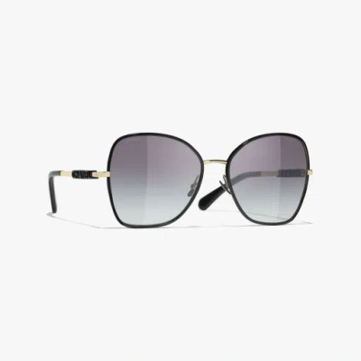 Chanel Butterfly Sunglasses In Black