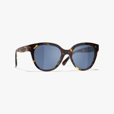 Chanel Butterfly Sunglasses In Tortoise & Black