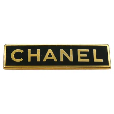 Pre-owned Chanel By Arthus Bertrand Paris Vintage Rectangular Uniform Brooch In Multi