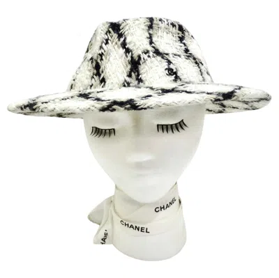 Pre-owned Chanel By Karl Lagerfeld Tweed Hat In Gray