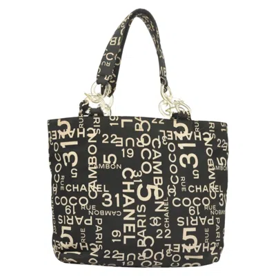 Pre-owned Chanel By Sea Canvas Tote Bag () In Black