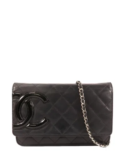 Pre-owned Chanel Cambon Cc Cross Body Bag In Black