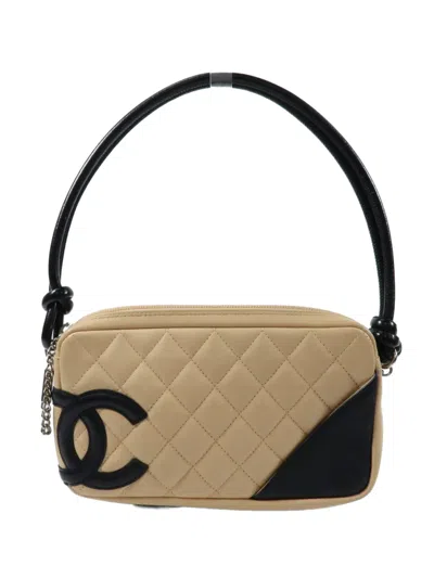 Pre-owned Chanel Cambon Cc Handbag In Neutral