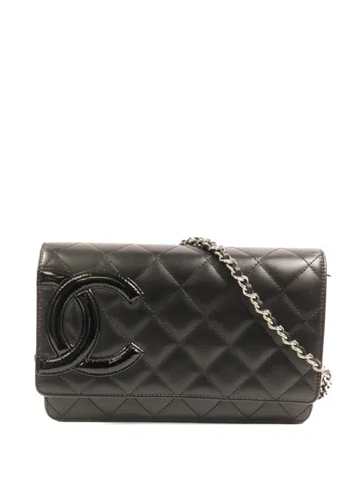 Pre-owned Chanel Cambon Cc Shoulder Bag In Black