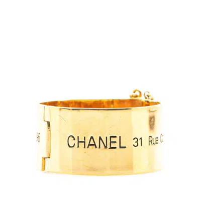 Pre-owned Chanel Cambon Charm Bracelet () In Gold