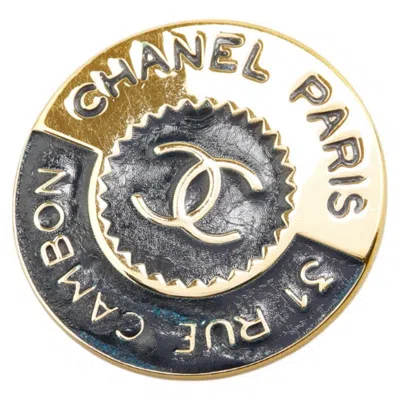 Pre-owned Chanel Cambon Gold Brooch () In Multi
