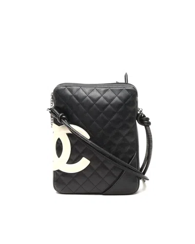 Chanel Cambon Ligne Crossbody Bag In Black