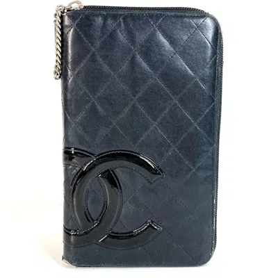Pre-owned Chanel Cambon Ligne Long Wallet (bi-fold) () In Multi
