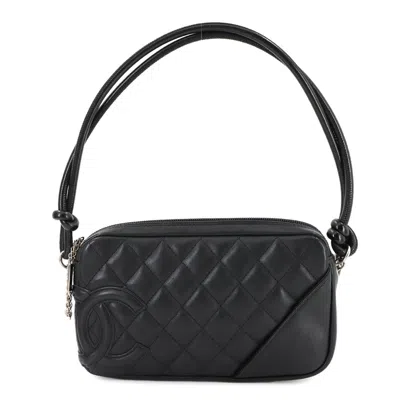 Pre-owned Chanel Cambon Ligne Shoulder Bag () In Black