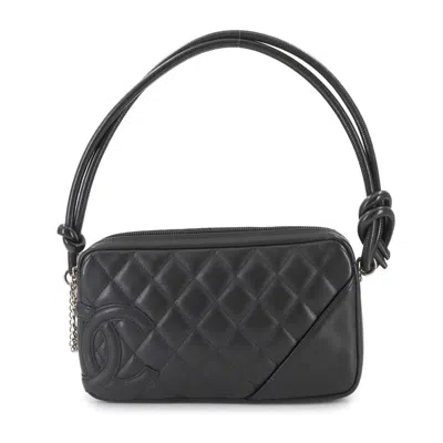 Pre-owned Chanel Cambon Ligne Shoulder Bag () In Black