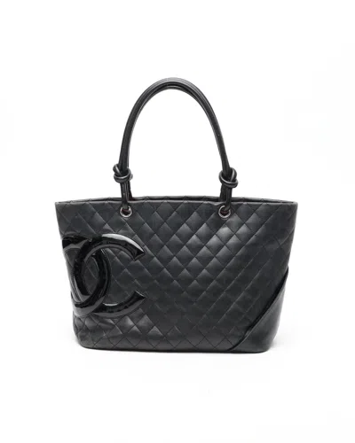 Chanel Cambon Ligne Tote Bag In Black