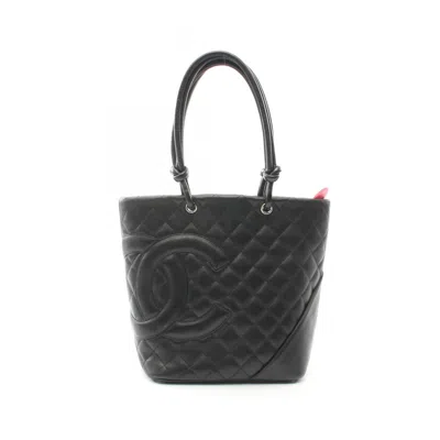 Pre-owned Chanel Cambon Ligne Tote Bag () In Black