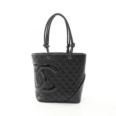 Pre-owned Chanel Cambon Ligne Tote Bag () In Black