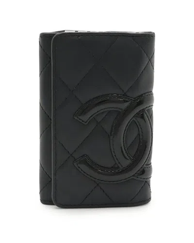 Pre-owned Chanel Cambon Line Key Case Patent Leather (authentic Pre-loved)