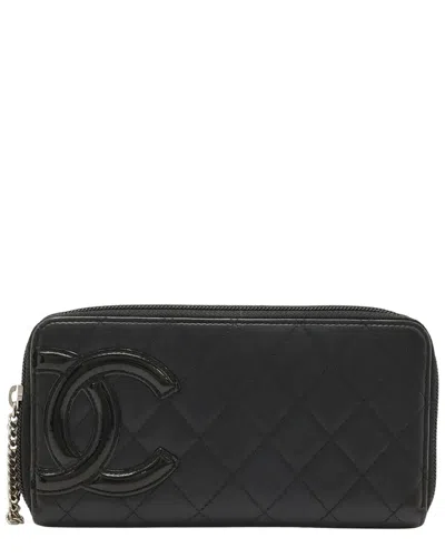 Pre-owned Chanel Cambon Line Wallet Pink (authentic Pre-loved)
