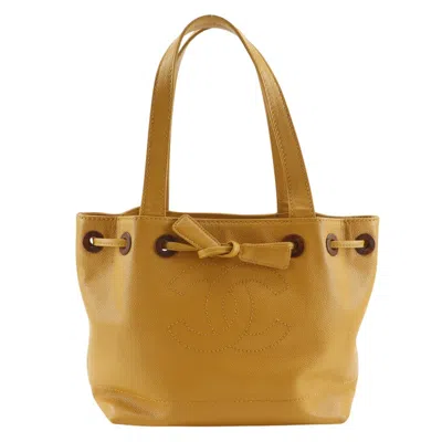Pre-owned Chanel Camel Grained Calfskin Tote Bag () In Brown