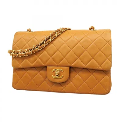 Pre-owned Chanel Camel Leather Shoulder Bag () In Brown