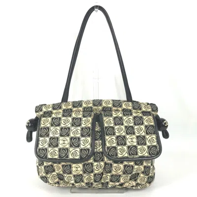 Pre-owned Chanel Camellia Canvas Shoulder Bag Tote Bag () In Multi