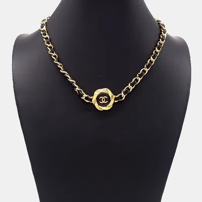 Pre-owned Chanel Camellia Choker Necklace In Multi