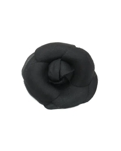 Chanel Camellia Corsages Brooch In Black