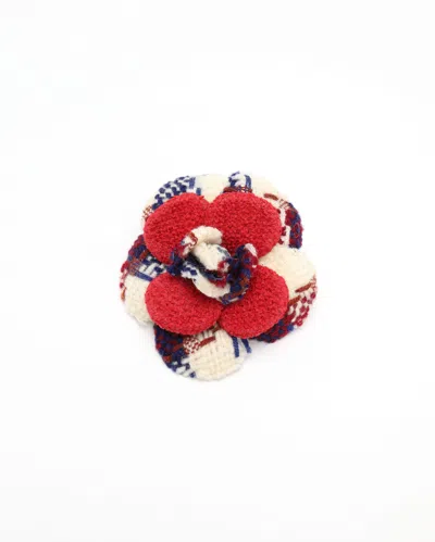 Pre-owned Chanel Camellia Corsages Brooch In Multi