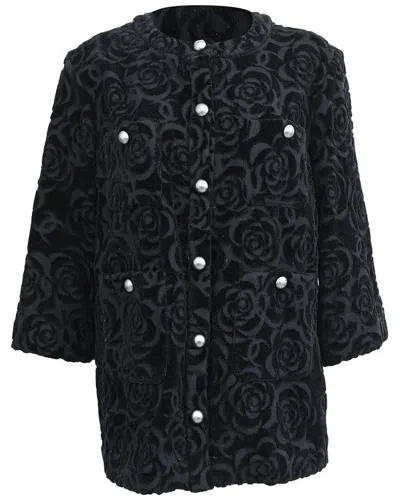 Pre-owned Chanel Camellia Floral-print Button-down Blazer
