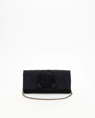 Pre-owned Chanel Camellia Flower Chain Satin Bag