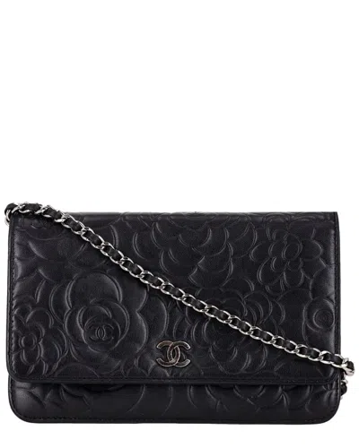 Chanel Camellia Flower Pattern Wallet On Chain (authentic Pre-loved)