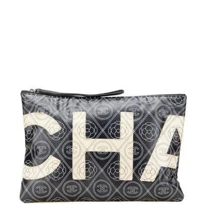 Pre-owned Chanel Camellia Pvc Clutch Bag () In Multi