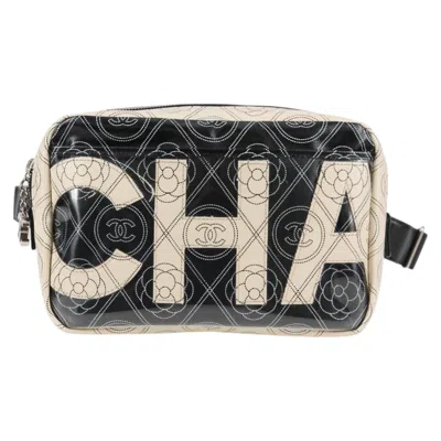 Pre-owned Chanel Camera Canvas Shoulder Bag () In Black