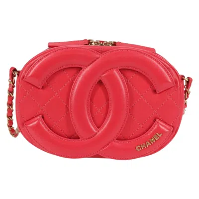 Pre-owned Chanel Camera Leather Shoulder Bag () In Pink