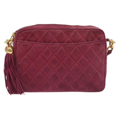 Pre-owned Chanel Camera Pink Suede Shoulder Bag ()