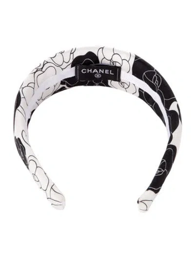 Pre-owned Chanel Camila Woven Headband In White