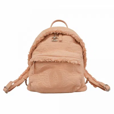 Pre-owned Chanel Canvas Backpack () In Pink