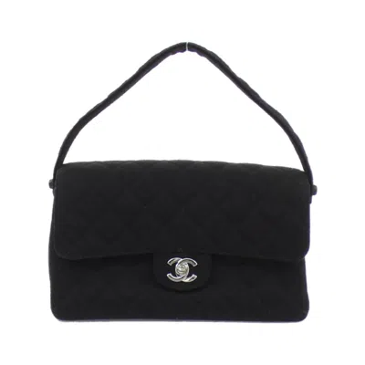 Pre-owned Chanel Canvas Handbag () In Black