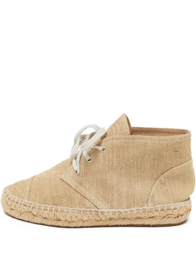 Pre-owned Chanel Canvas Lace-up Sneakers