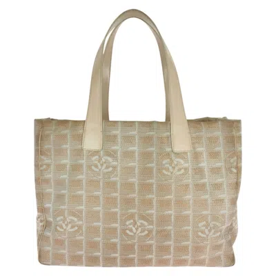 Pre-owned Chanel Canvas Leather Handbag Tote Bag () In Multi