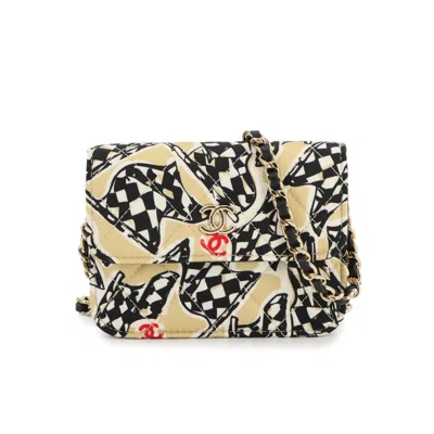 Pre-owned Chanel Canvas Leather Shoulder Bag () In Multi