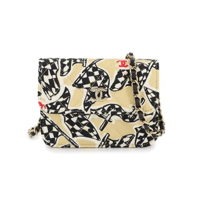 Pre-owned Chanel Canvas Leather Shoulder Bag () In Multi