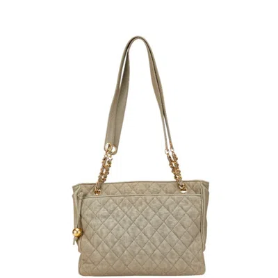 Pre-owned Chanel Canvas Leather Tote Bag () In Multi