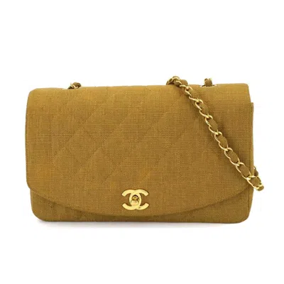 Pre-owned Chanel Canvas Shoulder Bag () In Brown